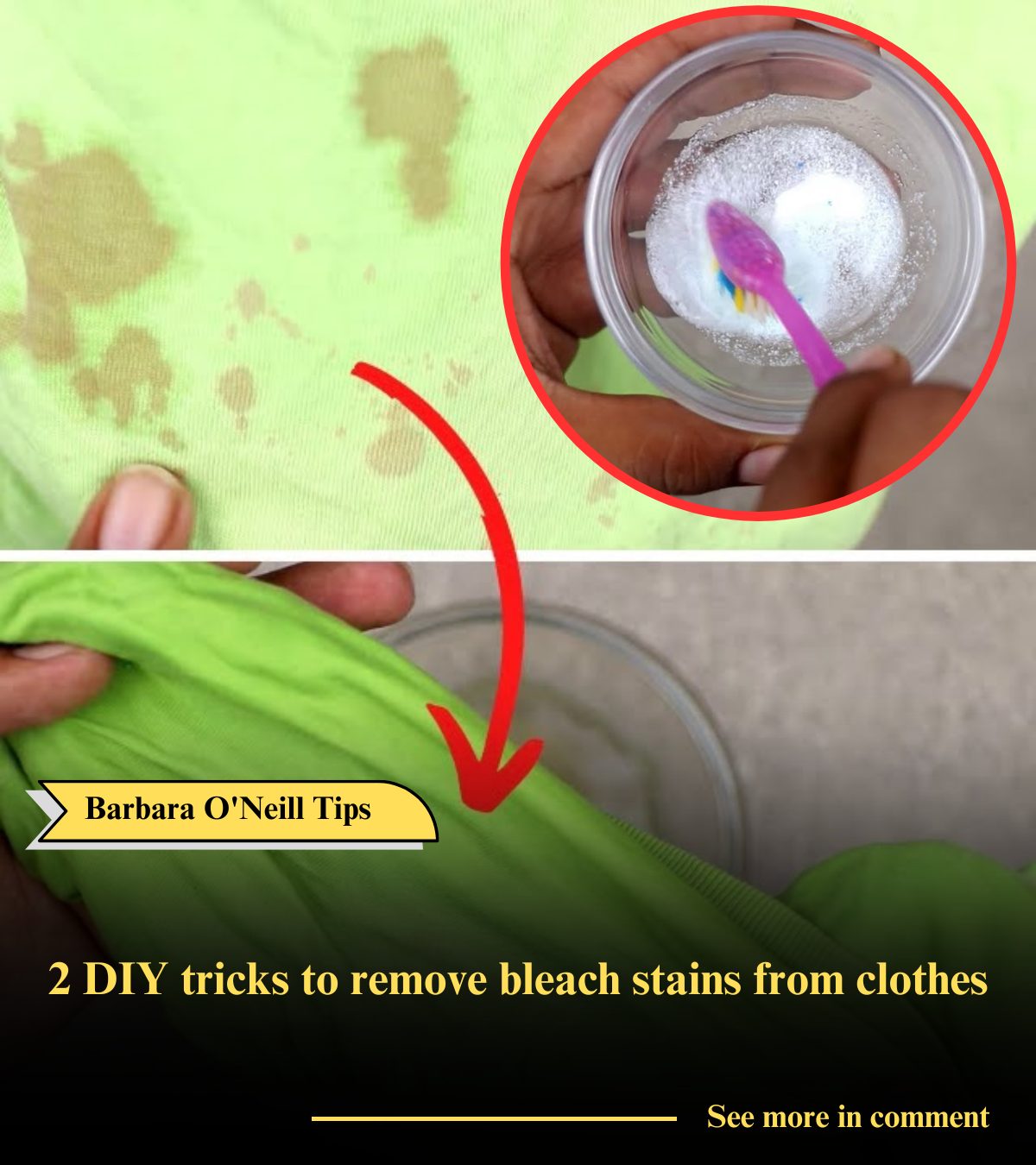 Diy Tricks To Remove Bleach Stains From Clothes