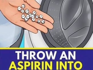 Put the aspirin in the washing