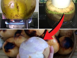 Let the coconut roast on the gas stove, 30 minutes later you will immediately have a miracle stomach medicine