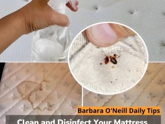 Clean and Disinfect Your Mattress Naturally: just spray it once a week to eliminate dust, mites and bacteria.