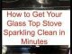 How to Get Your Glass Stovetop Sparkling Clean in Minutes