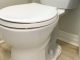 A lady sprays shaving cream around the toilet bowl for this great reason