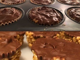 Peanut butter balls with chocolate rice crispy