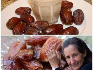 A recipe in 5 minutes – I poured hot milk over the dates, and the outcome was fantastic