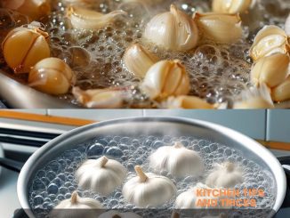 Five Garlic Cloves Boiling in a Pan: A Powerful Natural Disinfectant